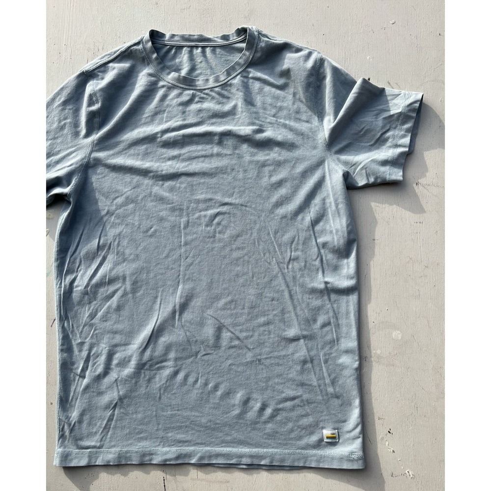 Men's Vuori T-Shirt Blue Green Solid M Casual Norm City Classic Athleisure Prep - Picture 4 of 12